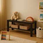 LASA Modern TV Stand with Storage - Coffee Table & Side Shelf for Small Spaces