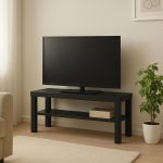LASA Modern TV Stand with Storage - Coffee Table & Side Shelf for Small Spaces