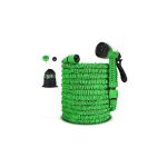 Magic Multi-functional Expandable Flexible Garden Hose Pipe & Spray NOOZLE (Green)