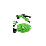 Magic Multi-functional Expandable Flexible Garden Hose Pipe & Spray NOOZLE (Green)