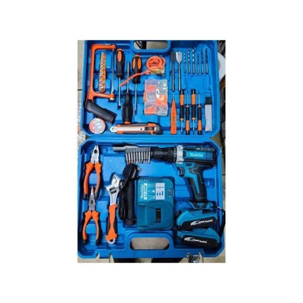 Makita Accessories Cordless Drill 47PC Tool Set 36v WITH 2 Batteries
