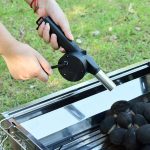 Manual Air Blower Hand Crank BBQ Fan Portable Barbecue With Handle Grills Charcoal Stove Outdoor Cooking Picnic Camping Fire Bellows Tool