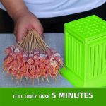Meat Skewer Kit, 49 Holes PP Kitchen Kebab Box, Ease to Experience Barbecue