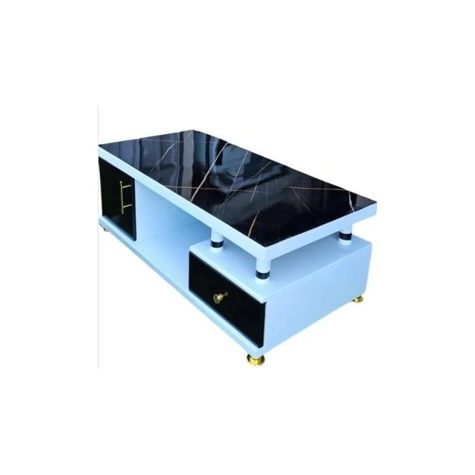 Modern coffee table with marble top