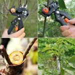 Mythco Professional Garden Tree Grafting & Pruning Tool Kit - 2-in-1 Pruner Shears with 3 Replaceable Blades for Fruit Tree Grafting and Plant Cutting