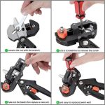 Mythco Professional Garden Tree Grafting & Pruning Tool Kit - 2-in-1 Pruner Shears with 3 Replaceable Blades for Fruit Tree Grafting and Plant Cutting