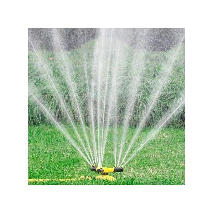 Offer Sprinkler Arm Revolving Sprinkler Plastic 3 Arm Rotatory Sprinkler Heavy Duty Hose Pipe Connector Sprinkler 3 Arm 360 Auto-Rotating Water Garden Sprinkler