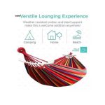 Outdoor Camping Hiking Garden Hammock Hanging Bed Stripes