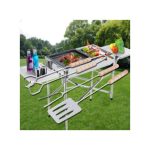 Party Family 3 Pcs Stainless Steel Fork Tongs Skewer Sets BBQ Roasting Grilling