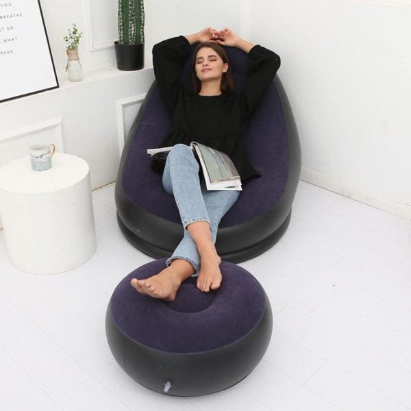 Portable Air Inflatable Stool Ottoman Chair