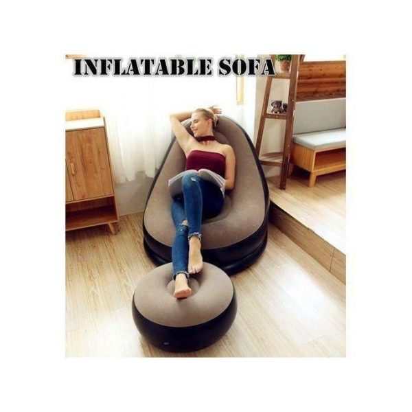 Portable Multifunctional Inflatable Seat With Footrest