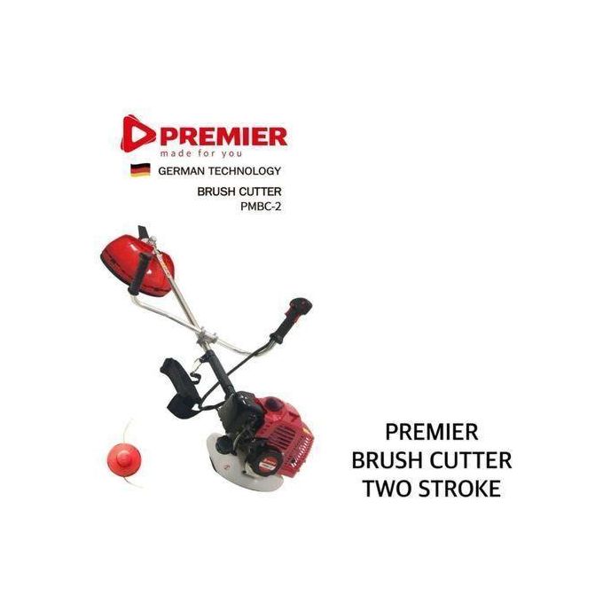 Premier Two / 2 Stroke Commercial Use Brush Cutter And Grass Trimmer - For Fence, Weeding, Grass, Lawn, Hedges, Garden Pruning &Trimming