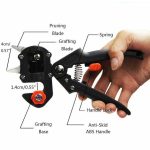 Professional Carbon Steel Grafting Tool With 2 Blades - Pruner Kit, V-Graft Omega-Graft And U-Graft, Perfect For Fruit Tree Pruner Pruning Cutting Tool Kits