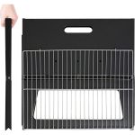 Quality Portable Charcoal Grill Stainless Steel Outdoor Folding BBQ Tabletop Barbecue Grill Tools for Camping Hiking Picnics, Travel, Garden, Outdoor
