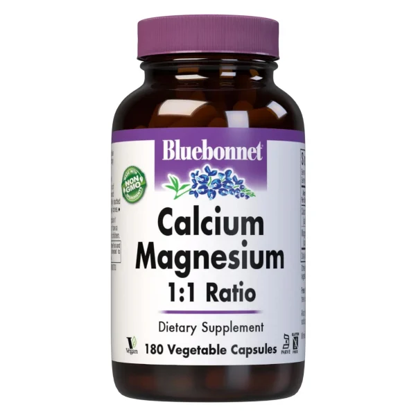 Bluebonnet Nutrition Magnesium & B6 – 400 mg Magnesium Oxide & Aspartate with Vitamin B6