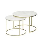 Sierra Round Nesting Table Set-2pcs Set