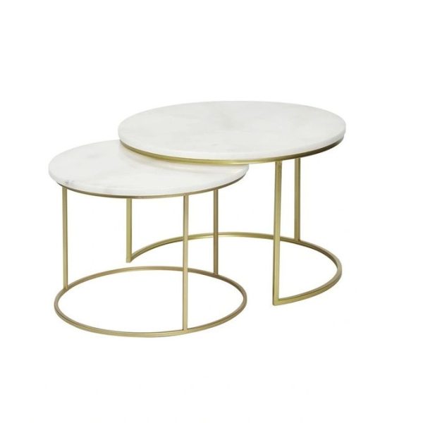 Sierra Round Nesting Table Set-2pcs Set