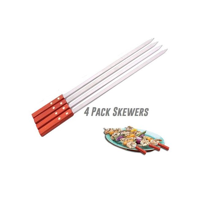 Skewers Kebab Stainless Steel Barbecue Metal BBQ