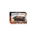 Sokany Electric Barbecue Grill 2200W - Table Grill, Auto-Thermostat Control with Overheat Protection - Space Saving, Detachable Heating Element