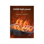 Sokany Electric Barbecue Grill 2200W - Table Grill, Auto-Thermostat Control with Overheat Protection - Space Saving, Detachable Heating Element