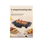 Sokany Electric Barbeque Grill, 2200W, Indoor and Outdoor, Thermostat Control, Overheat Protection, Portable, Smoke-Free,