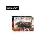Sokany Electric Barbeque Grill, 2200W, Indoor and Outdoor, Thermostat Control, Overheat Protection, Portable, Smoke-Free,