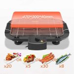 Sokany Electric Grill Smokeless Barbecue Machine 5 Level Temperature Control 2000W Electric Grill Indoor Barbecue Table