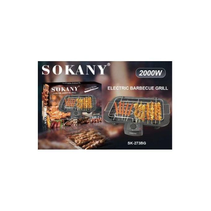 Sokany Non Stick Smokeless Electric Barbeque Grill Stainless Steel