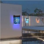 Solar Deck Lights,Solar Fence Lights, 2 Modes Christmas Decoration Lights,Unique Pattern, Waterproof Automatic Outside, Deck, Patio, Stairs, Yard, Steps, Path & Driveway