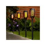 Solar Torch Light Outdoor Flickering Flame Dancing Lights