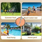 Spray Water Pull-Back Water Gun Outdoor Splash Games for Pool Lawn Activities Kids Summer Interactive Water Spray Toys
