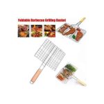 Stainless Steel BBQ Fish Meat Net Barbecue Grill Mesh Wire BBQ Grill Net Stainless Steel Barbecue Mesh Rack Grid
