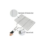 Stainless Steel BBQ Fish Meat Net Barbecue Grill Mesh Wire BBQ Grill Net Stainless Steel Barbecue Mesh Rack Grid