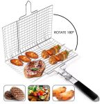 Stainless Steel BBQ Fish Meat Net Barbecue Grill Mesh Wire BBQ Grill Net Stainless Steel Barbecue Mesh Rack Grid