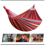 *Stripped outdoor hammock heavy load bearing can hold 2 people *