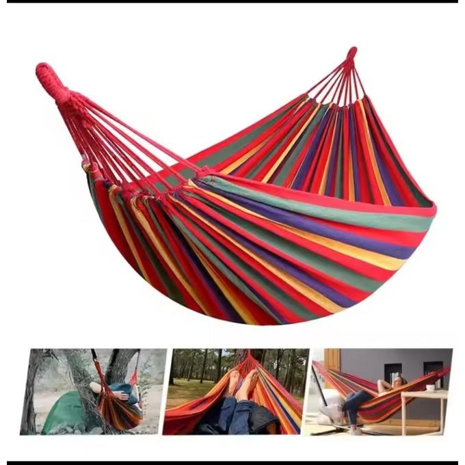 *Stripped outdoor hammock heavy load bearing can hold 2 people *