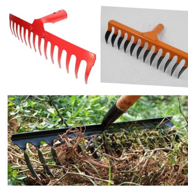 Strong Hand Cultivator Rake Grass Leaf Rake without Handle