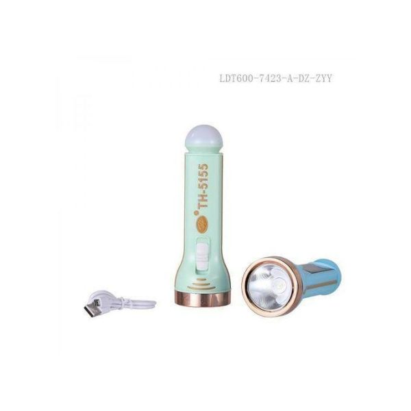 TH-5155 Rechargeable Solar Energy Flashlight Torch