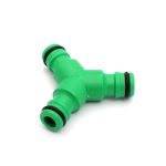 Y Type 3-Way 1/2 Inch Garden Irrigation Quick Hose Connector Splitter Fast Coupling Fitting Joiner Adaptor Green